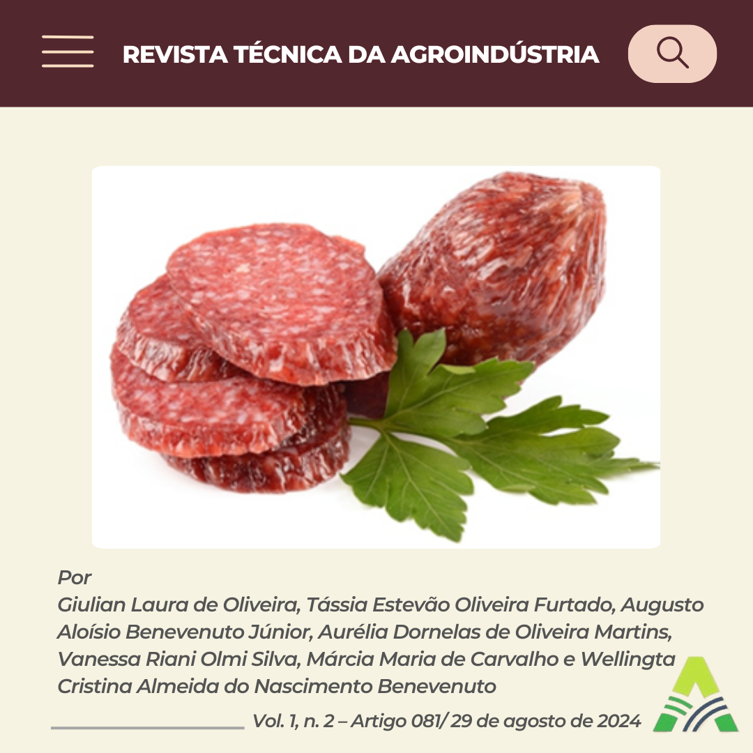 PRODUÇÃO DE SALAME: IMPORTÂNCIA DO USO DE CULTURAS INICIADORAS